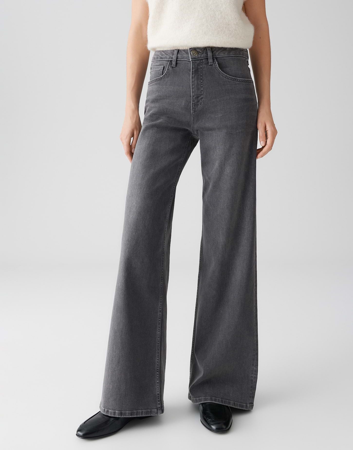 Opus Damen Jeans grau
