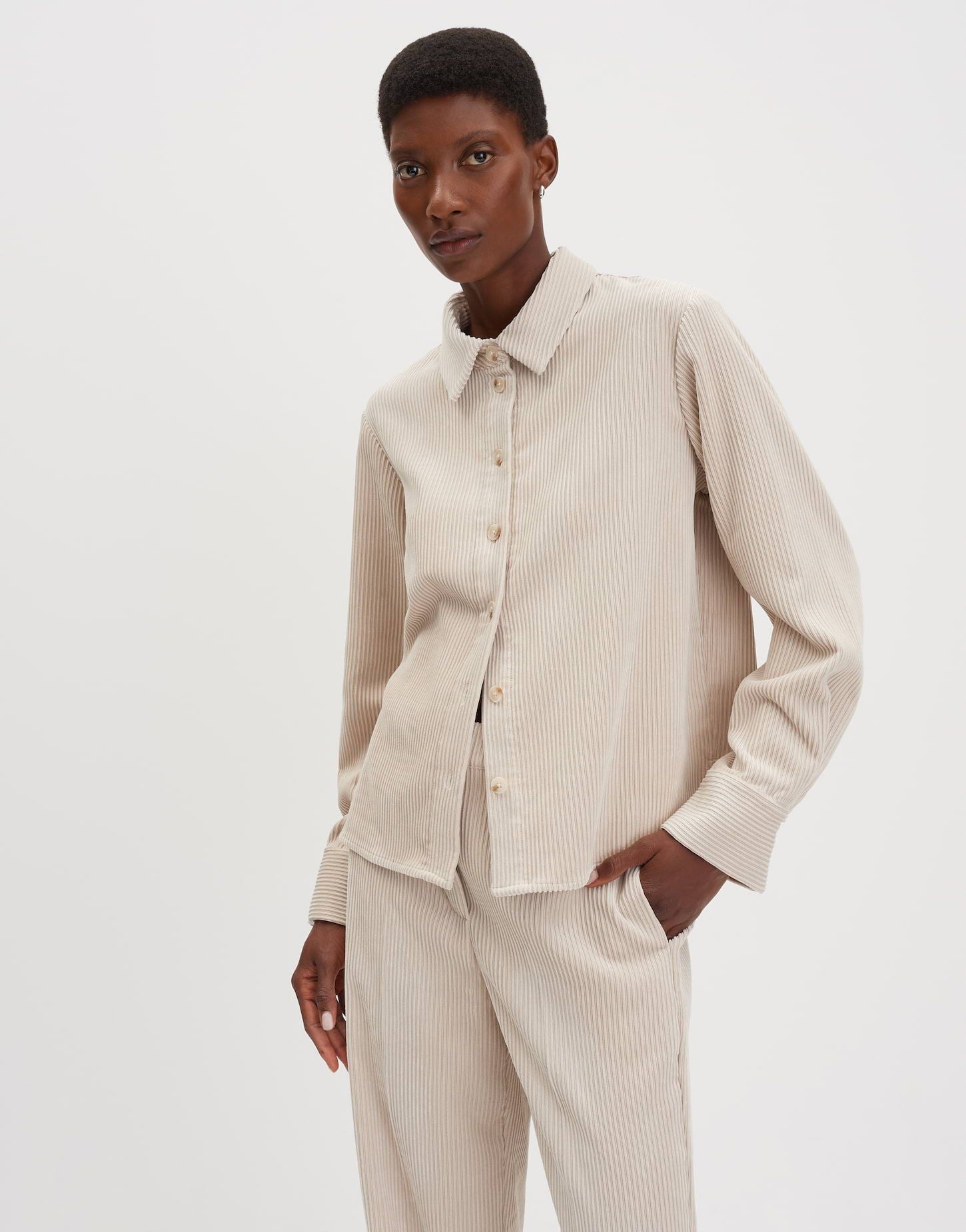 Someday Damen Bluse beige