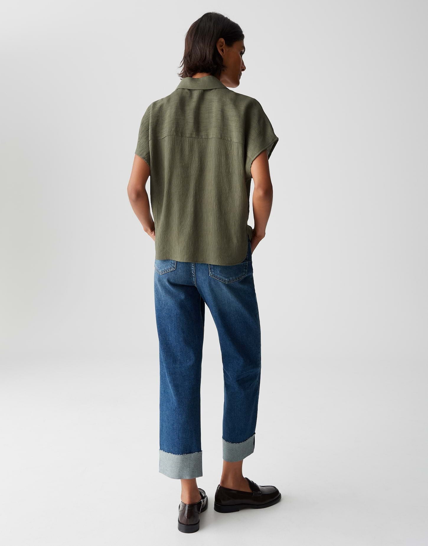 Opus Damen Hemdbluse Fasinga grün