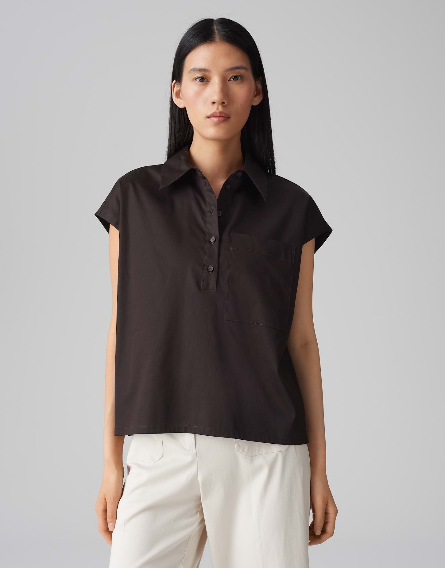 Opus Damen Hemdbluse Fajora braun
