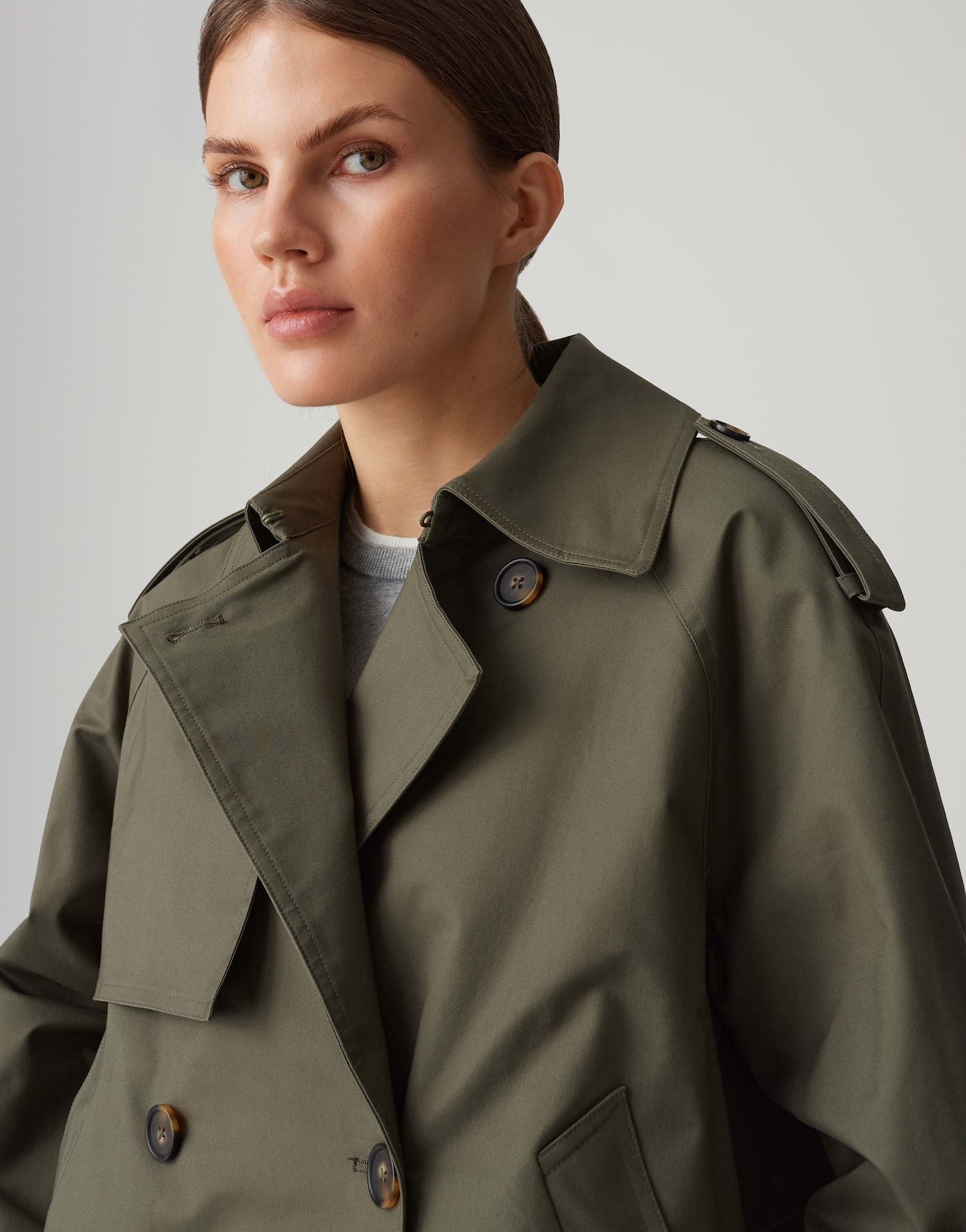 Opus Damen Jacke Hawena grün