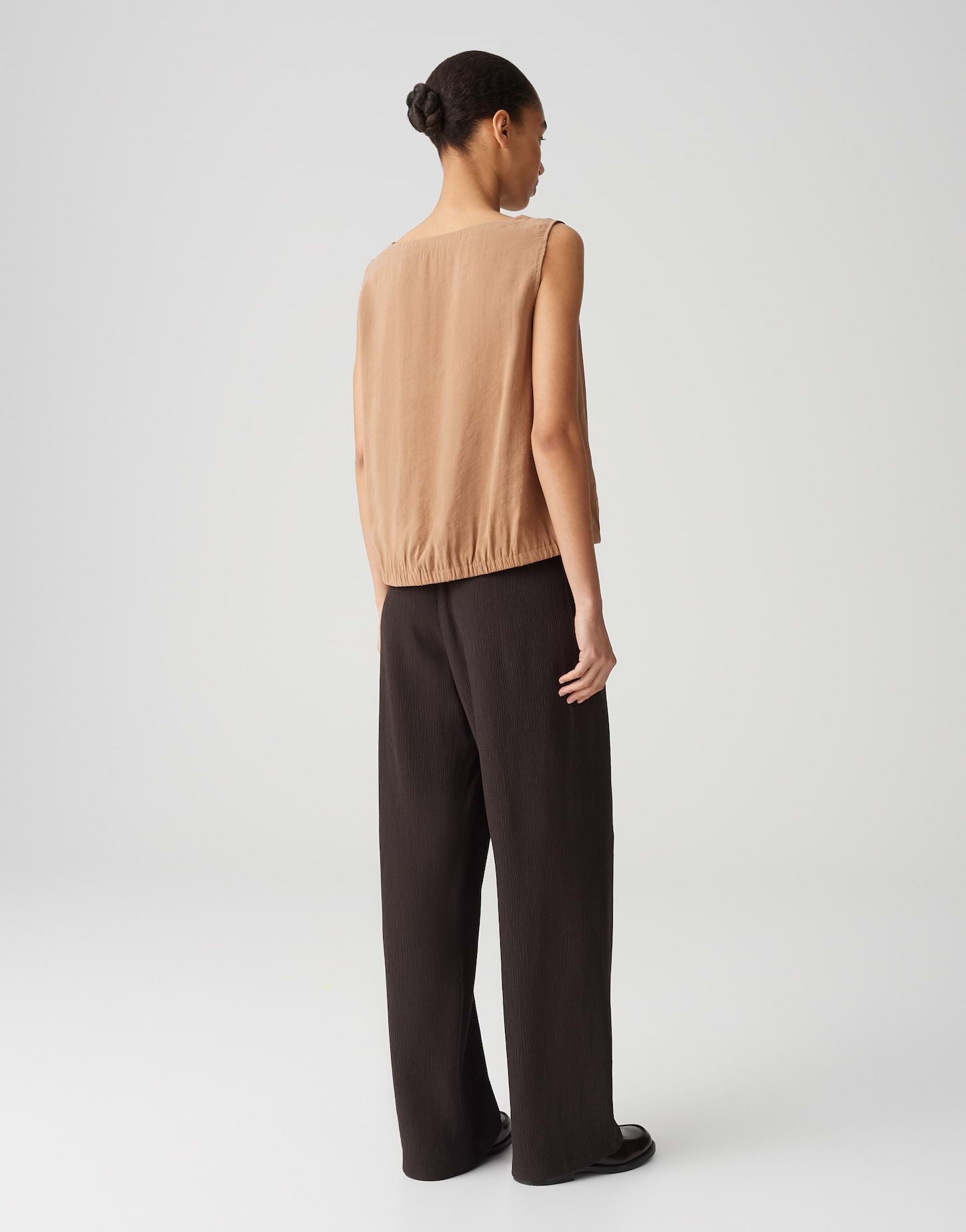 Opus Damen Blusentop Falga braun