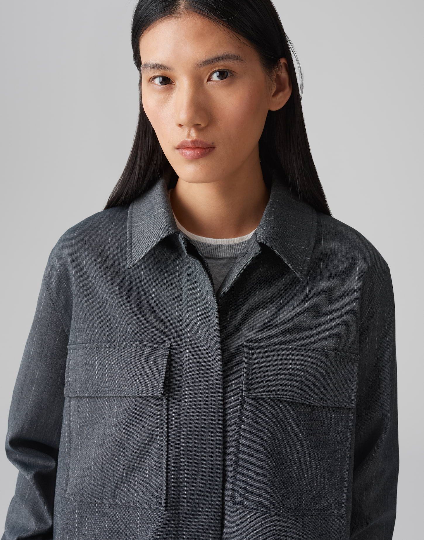 Opus Damen Jacke Hydena blau