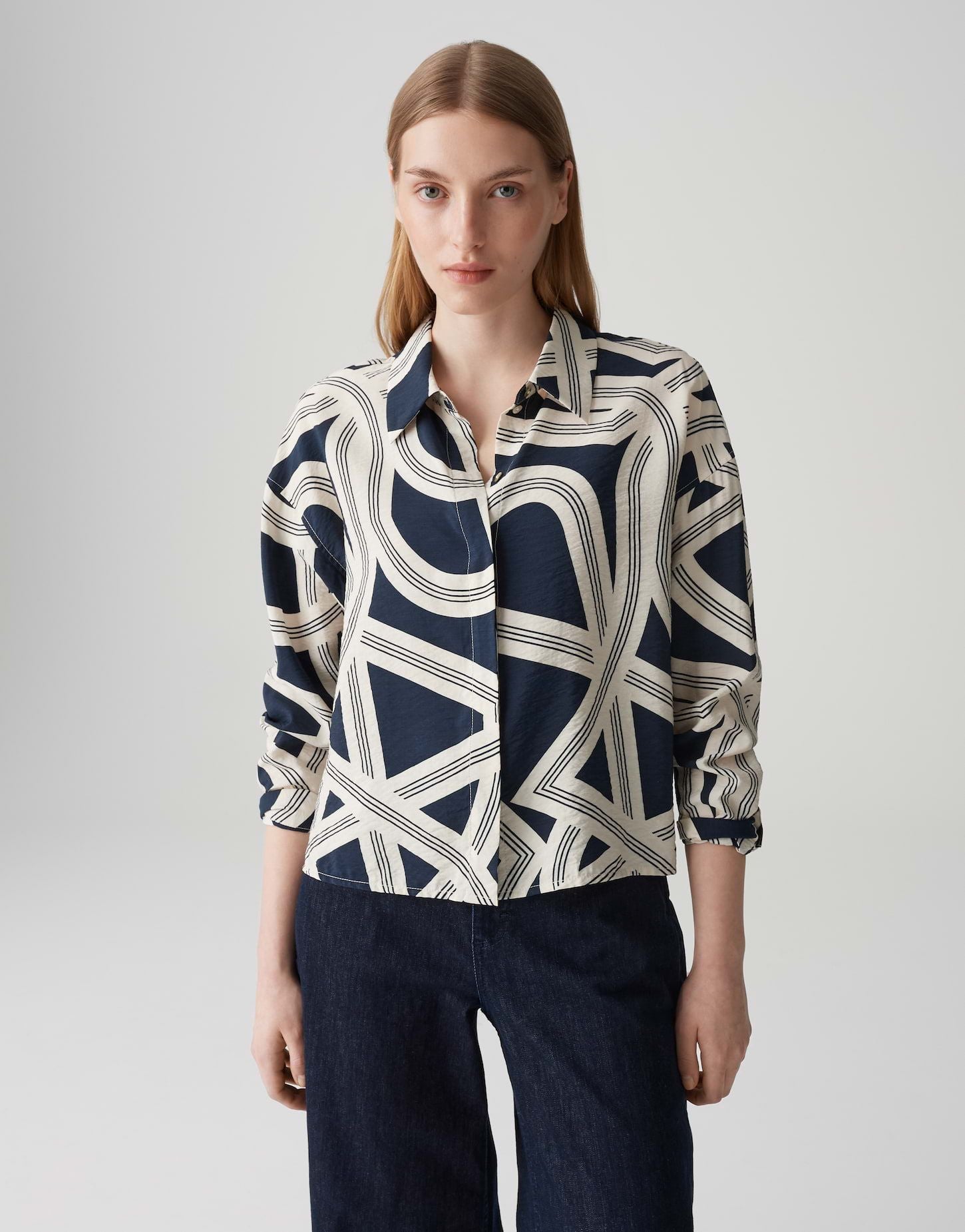 OPUS Damen Bluse blau