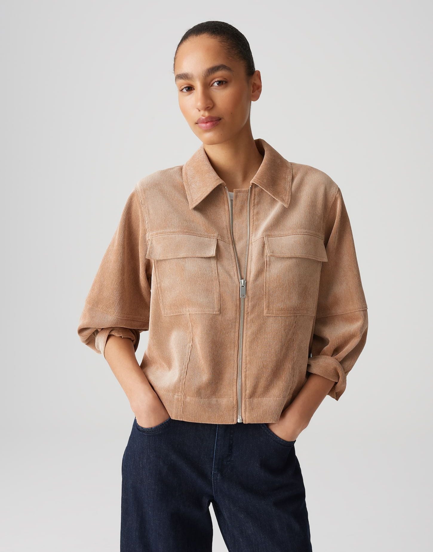 OPUS Damen Jacke braun