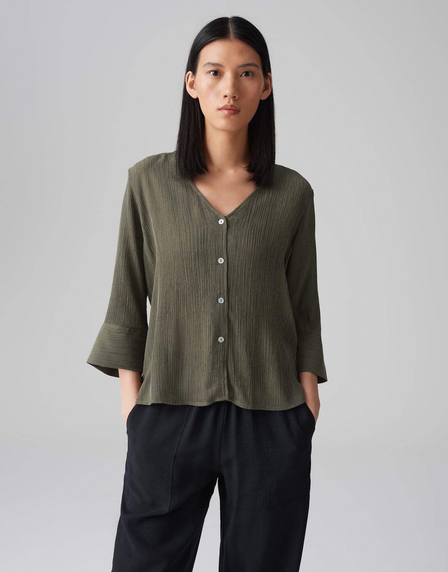 Opus Damen Bluse Felsea grün