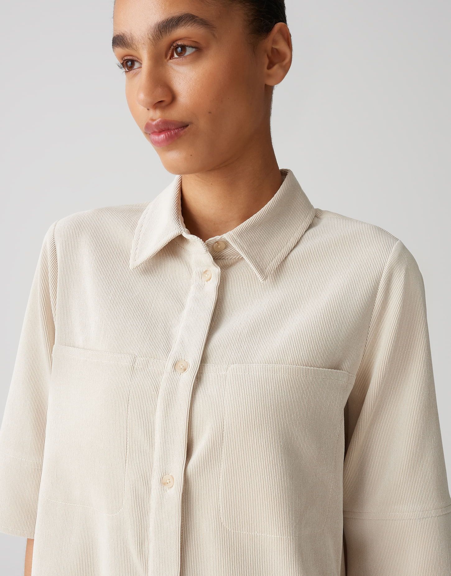 OPUS Damen Blusenkleid beige