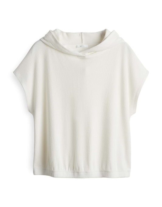 Opus Damen Kapuzenshirt Sahudi 44 weiß