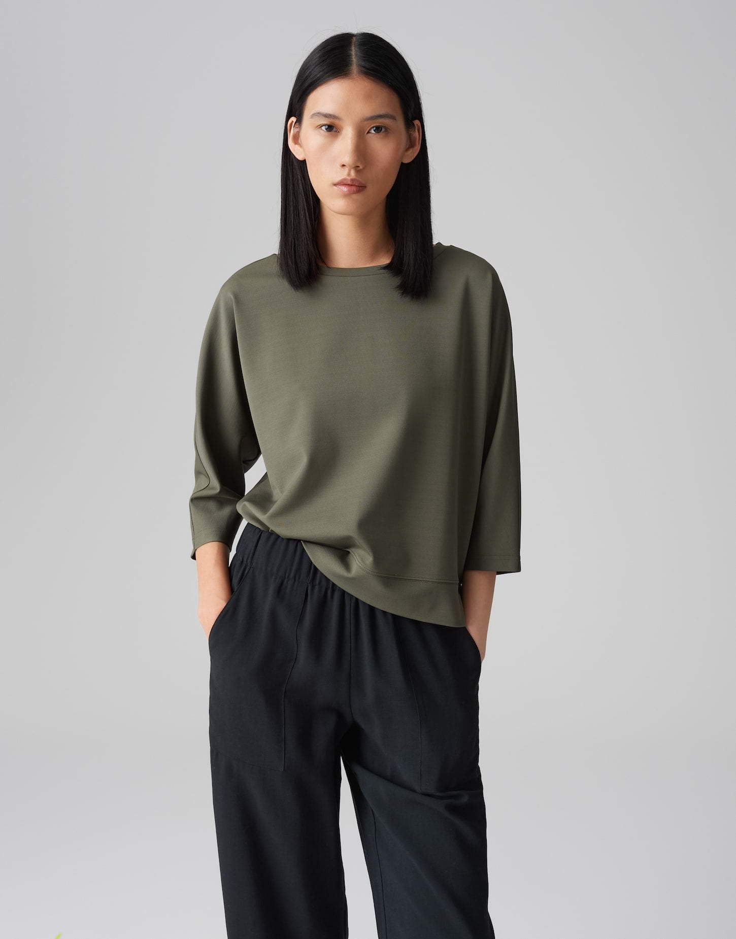Opus Damen Shirt Salane grün
