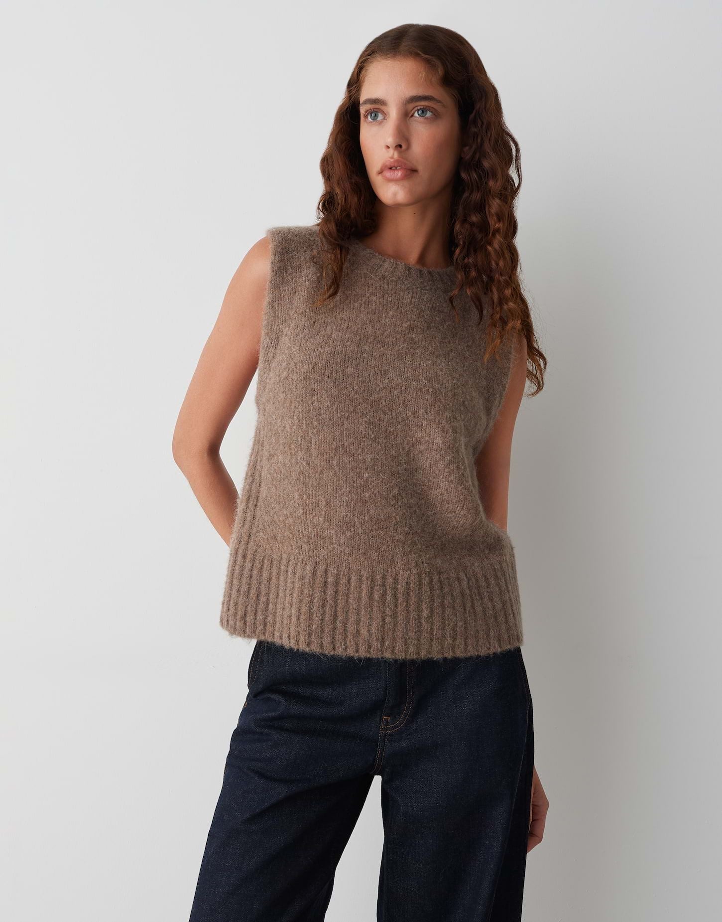 Opus Damen Pullunder Pucku braun