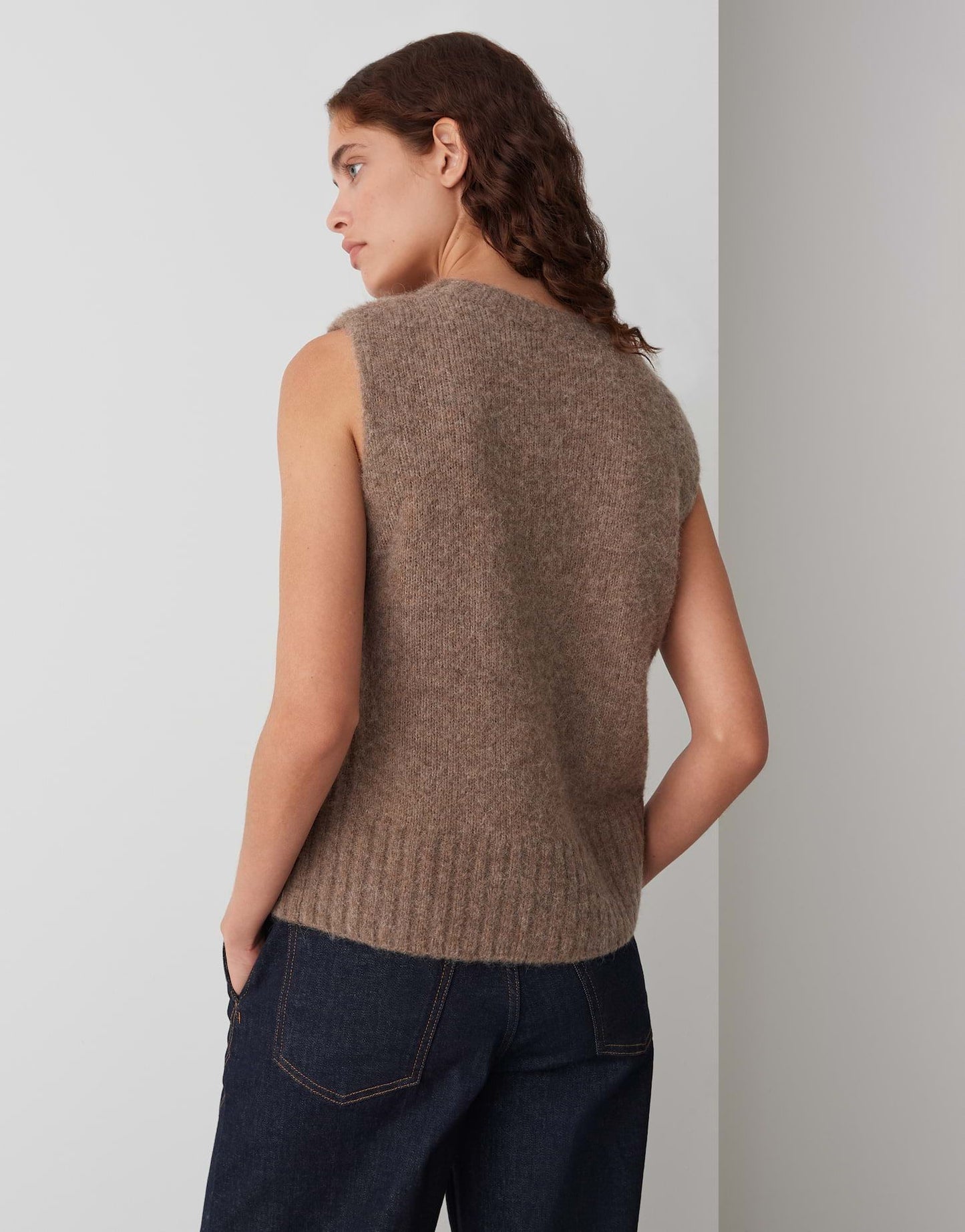 Opus Damen Pullunder Pucku braun