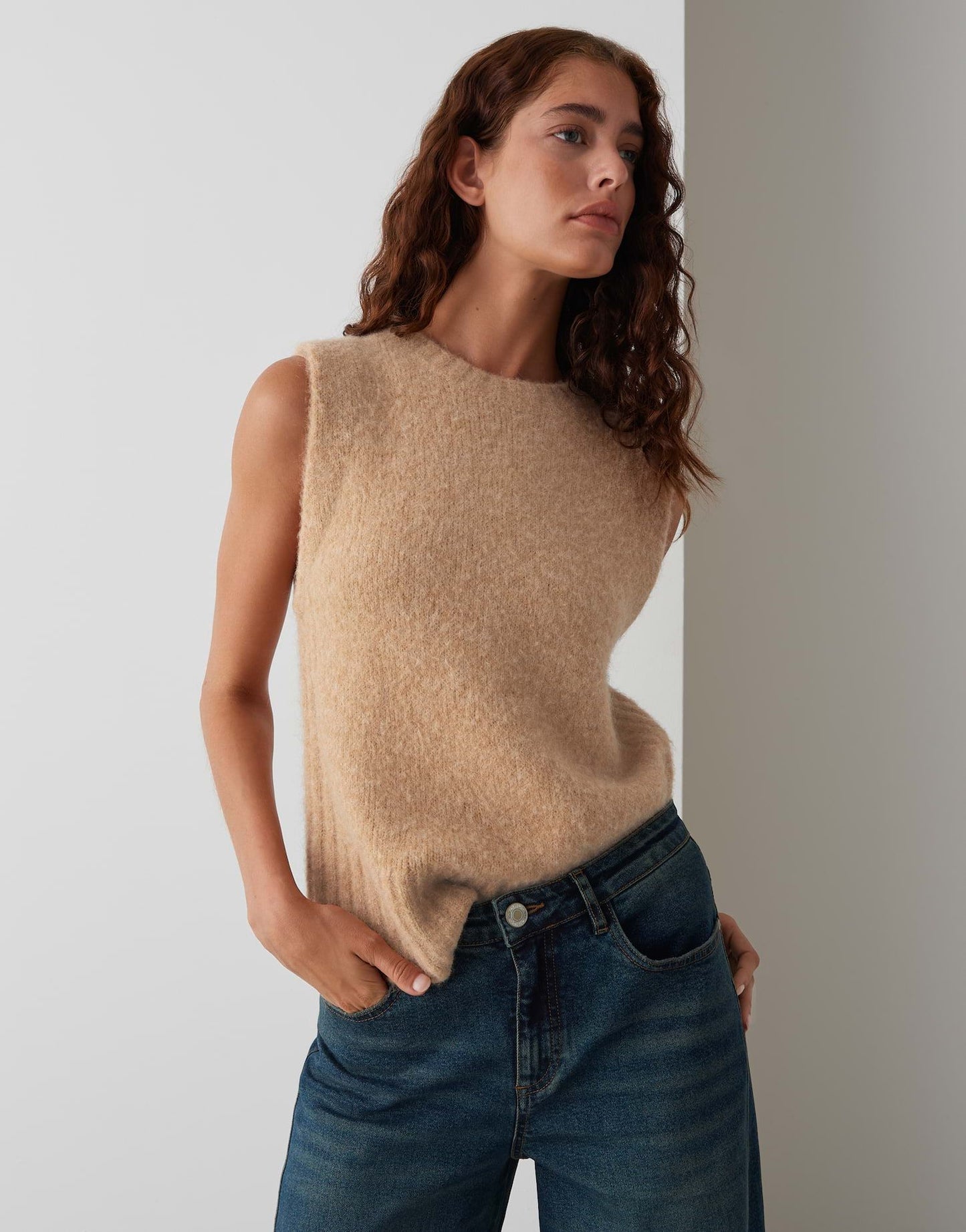 Opus Damen Pullunder Pucku braun