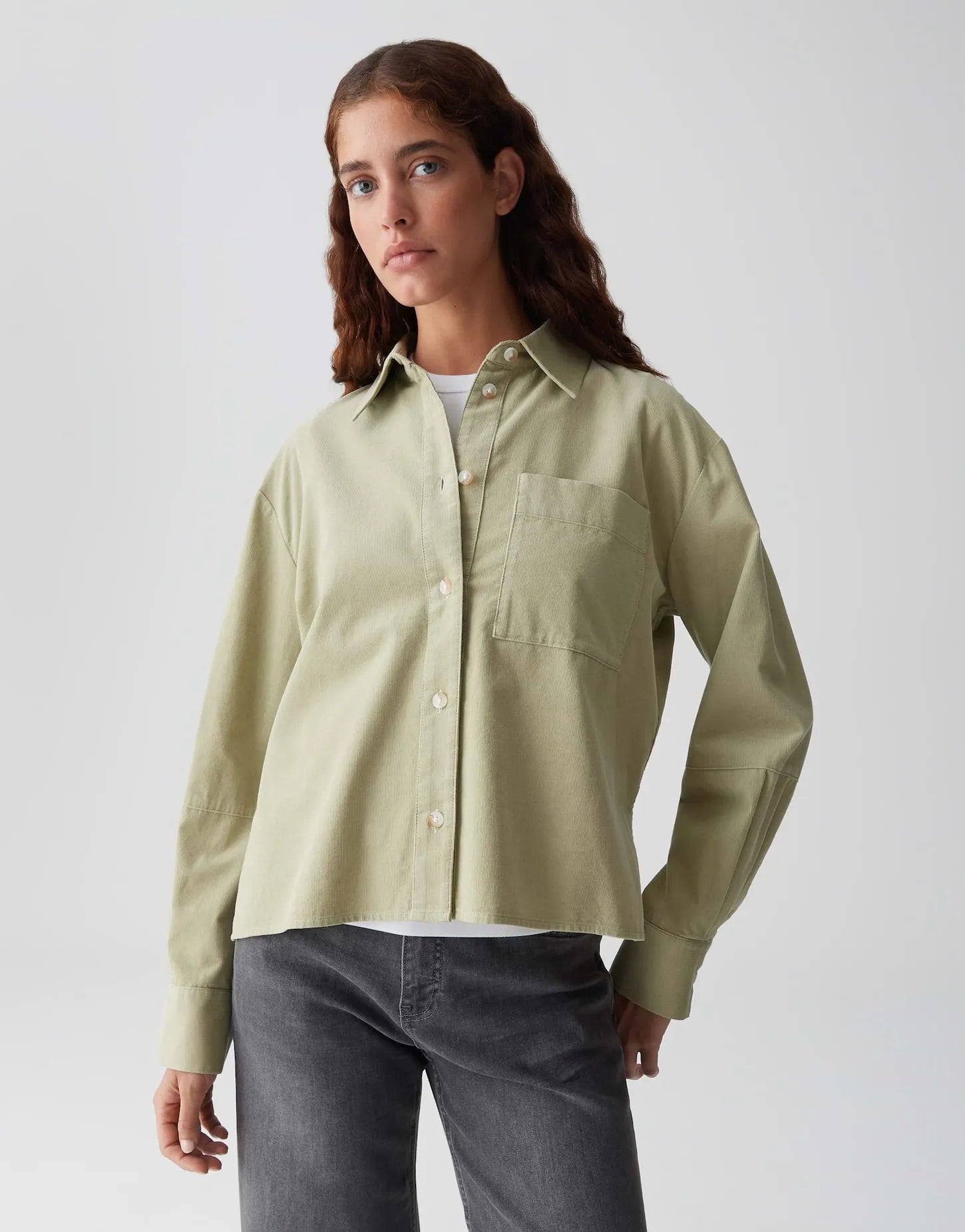 Opus Damen Bluse grün