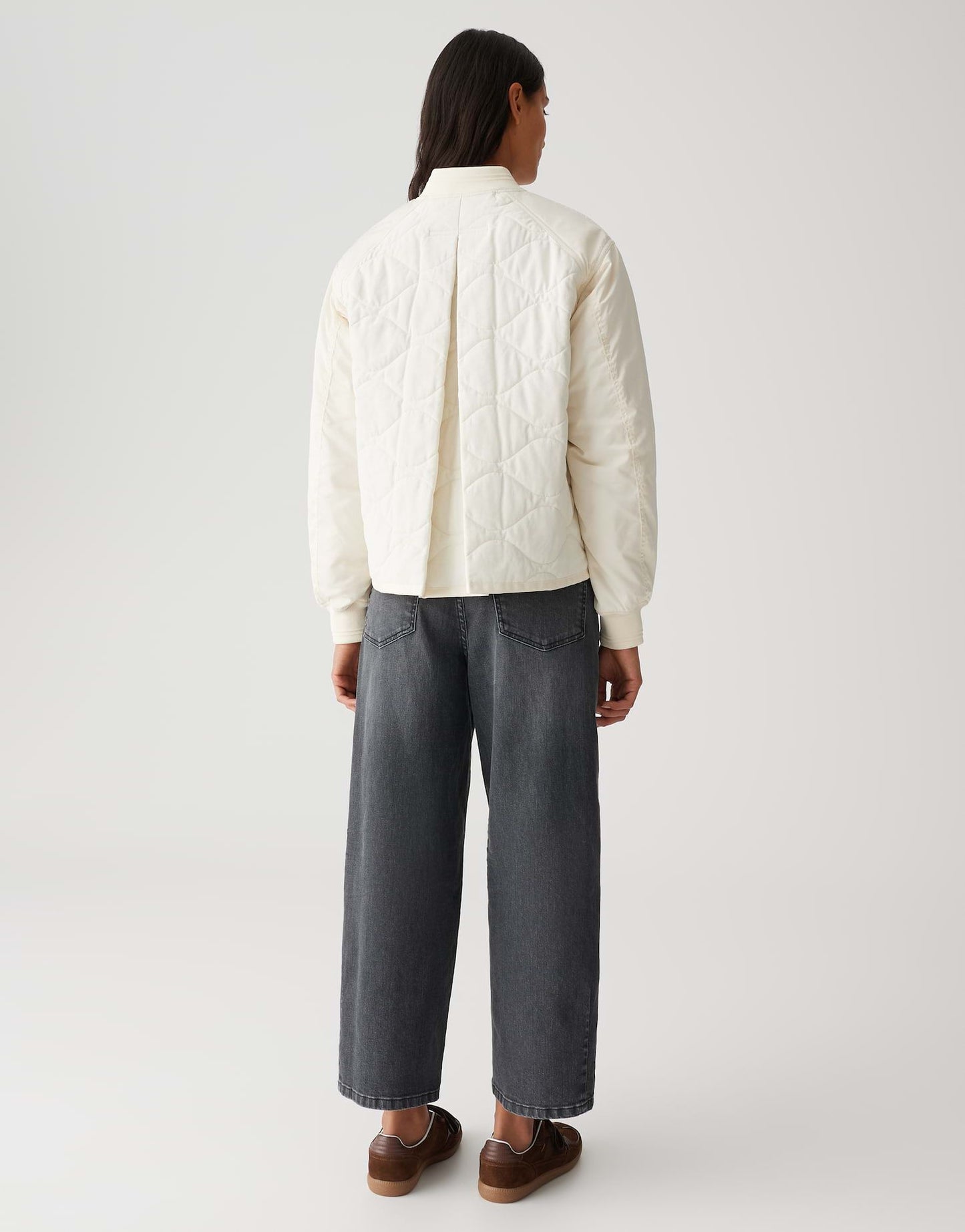 Opus Damen Blousonjacke Harpar weiß