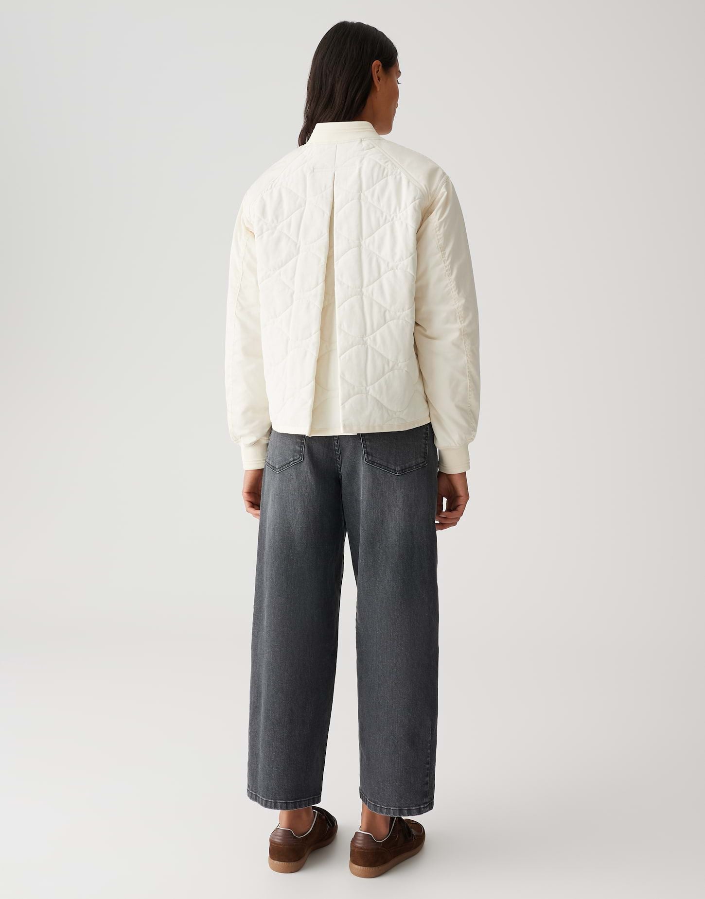 Opus Damen Blousonjacke Harpar weiß