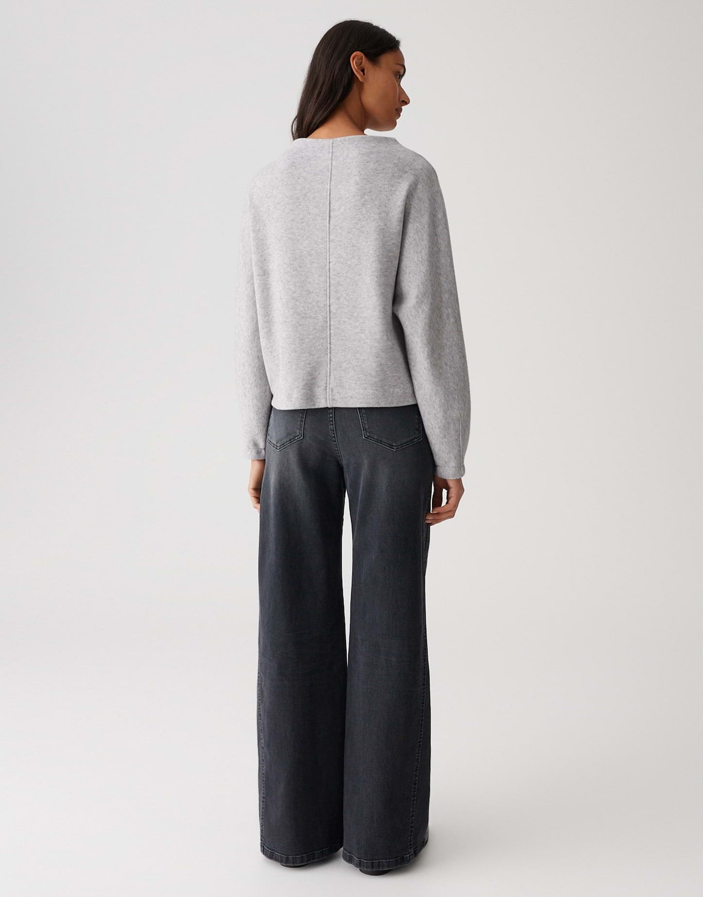 Opus Damen Shirt Gonnik grau
