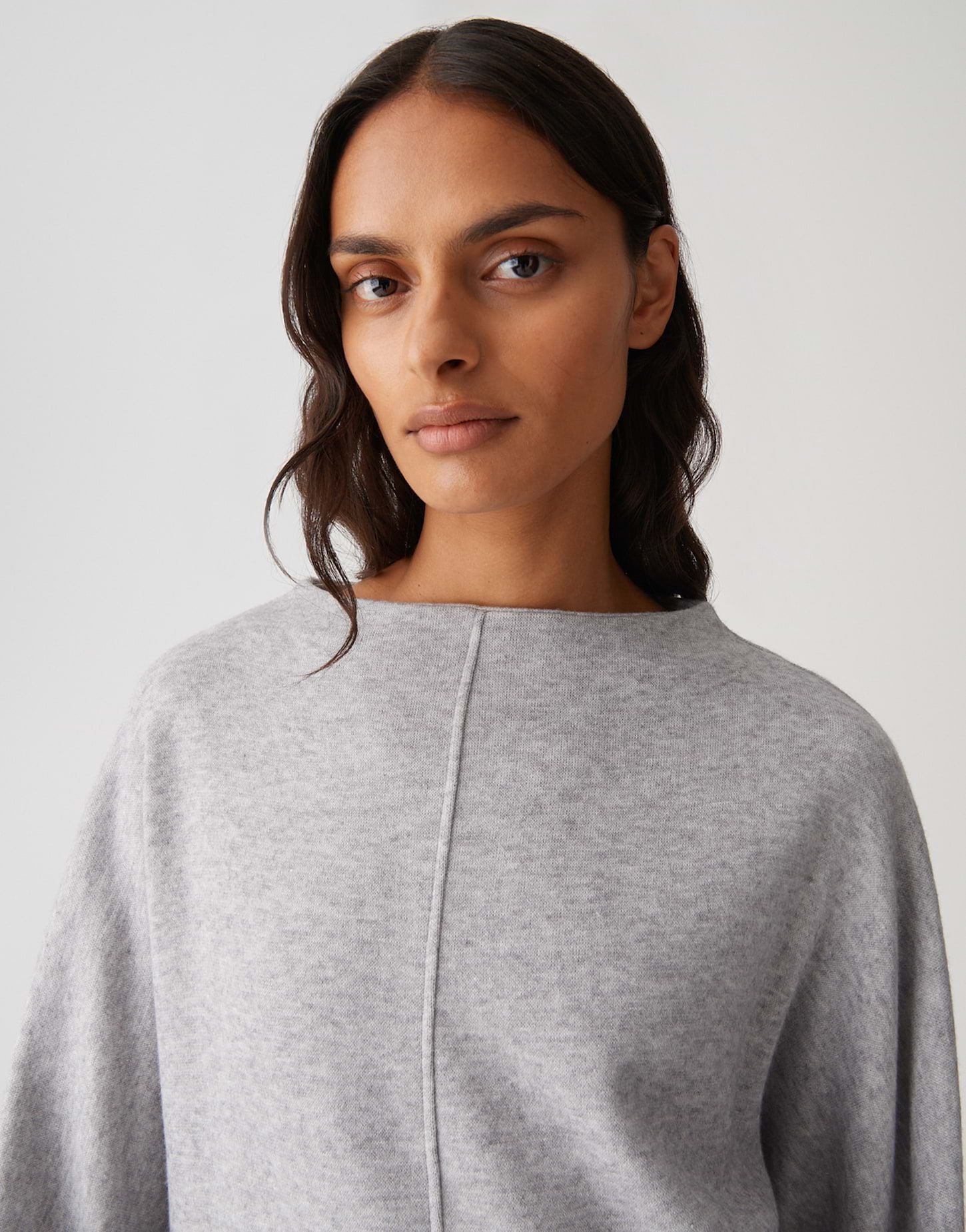 Opus Damen Shirt Gonnik grau