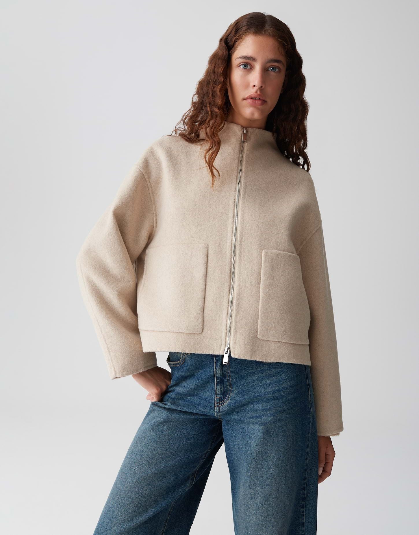 Opus Damen Jacke beige