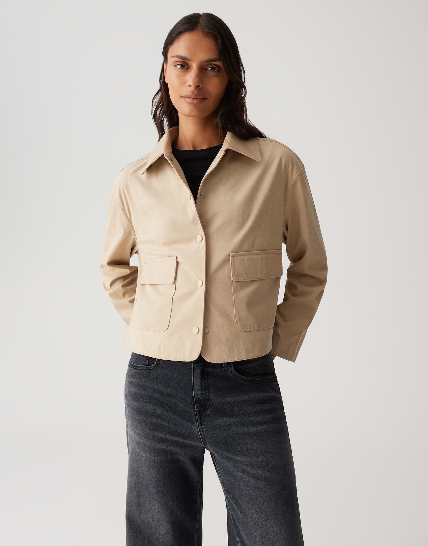 Opus Damen Jacke beige