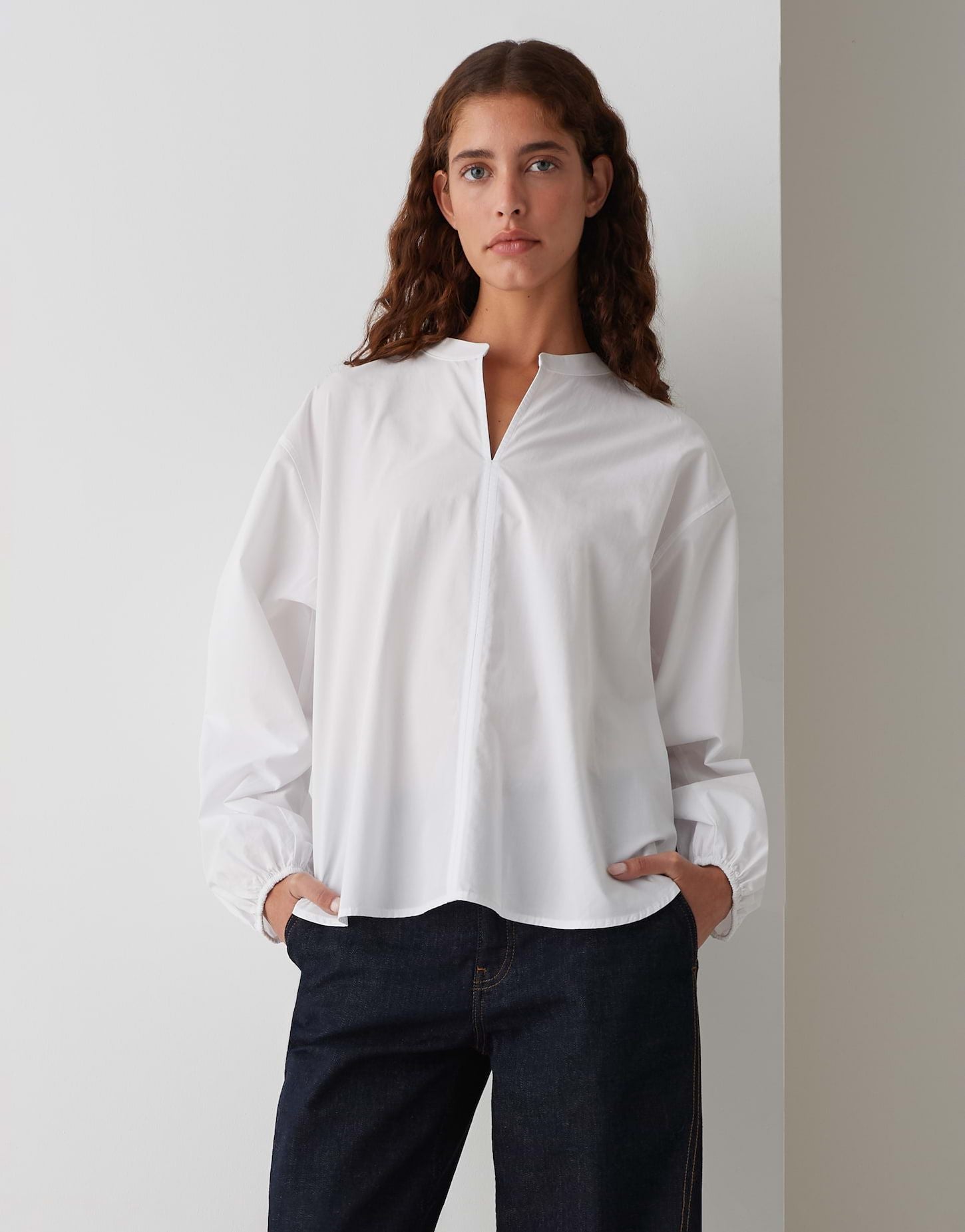 Opus Damen Bluse Flandi weiß