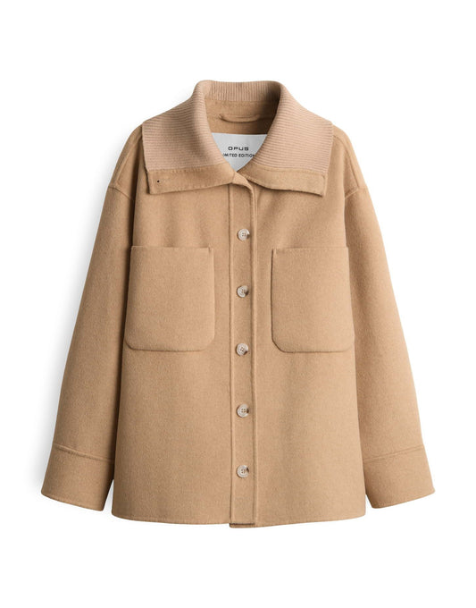 Opus Damen Jacke Josia braun