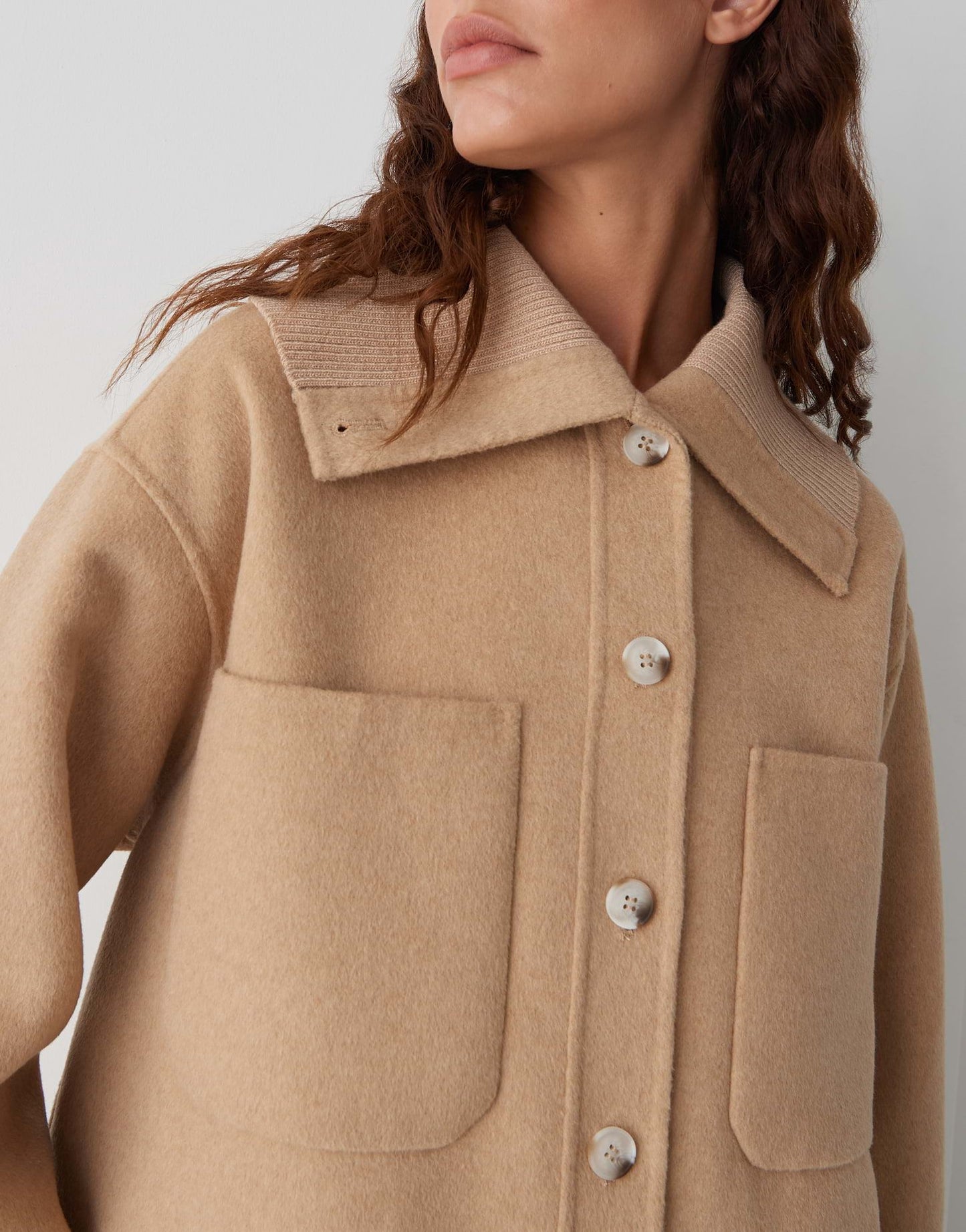 Opus Damen Jacke Josia braun