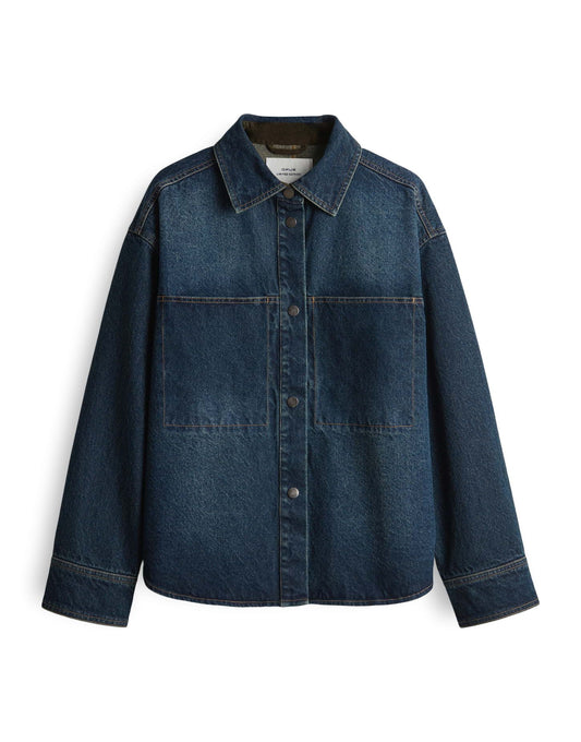 Opus Damen Hemd Jaspa blau