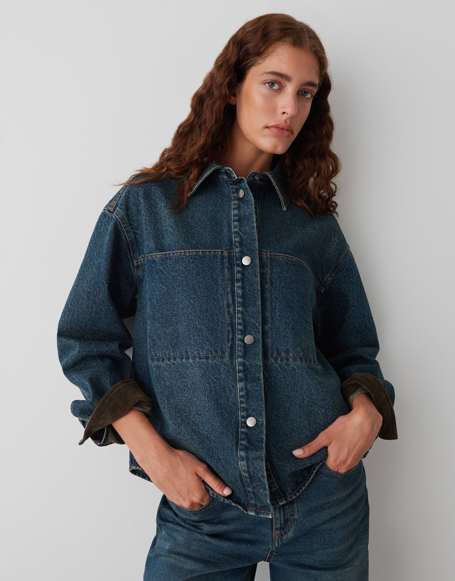 Opus Damen Hemd Jaspa blau