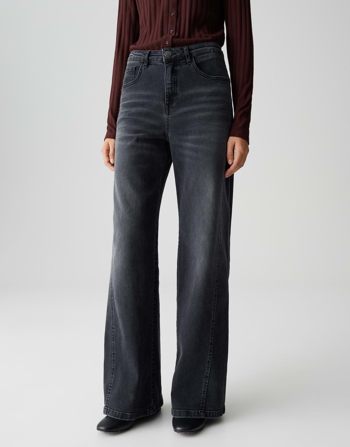 Opus Damen Jeans grau