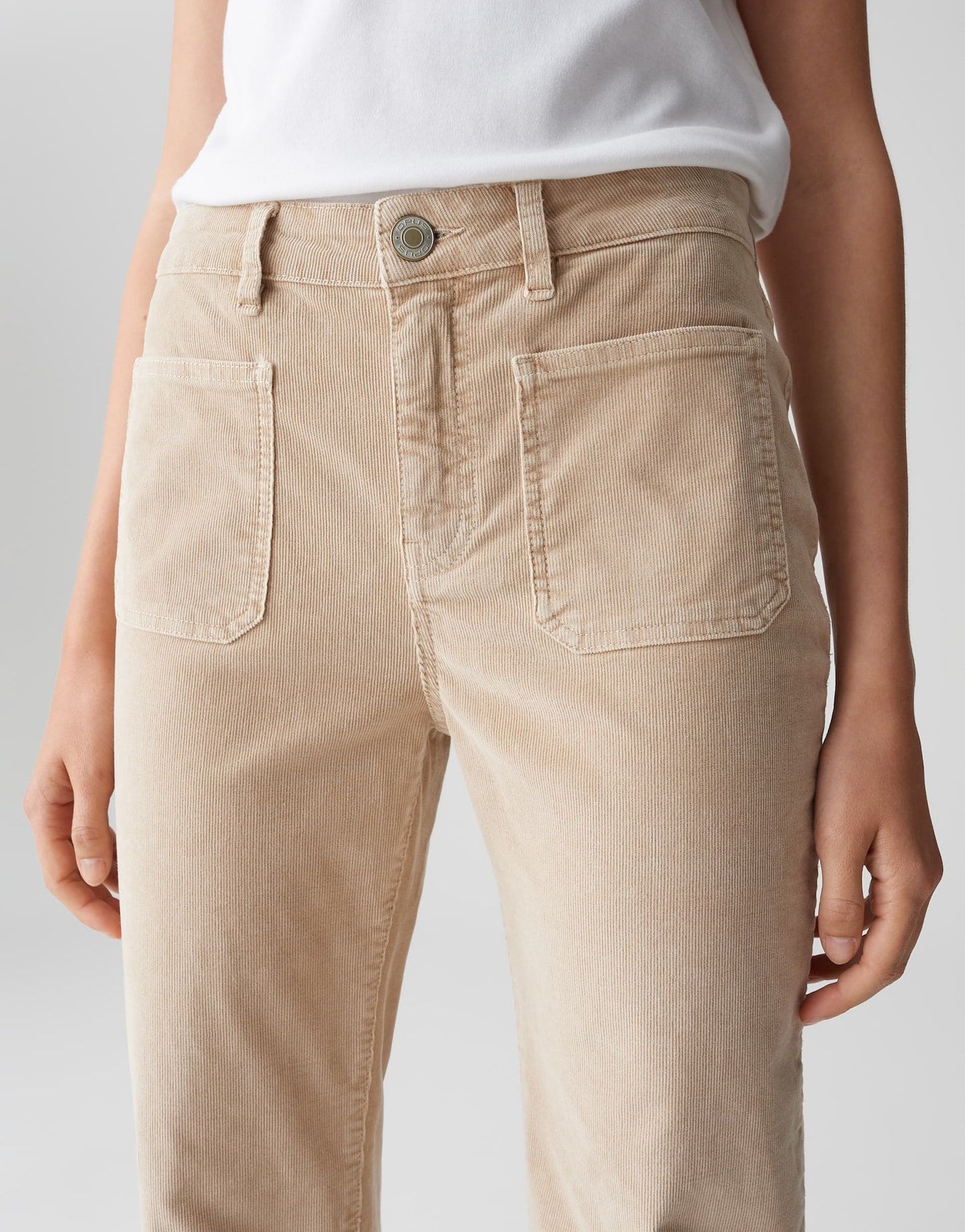 Opus Damen Jeans beige