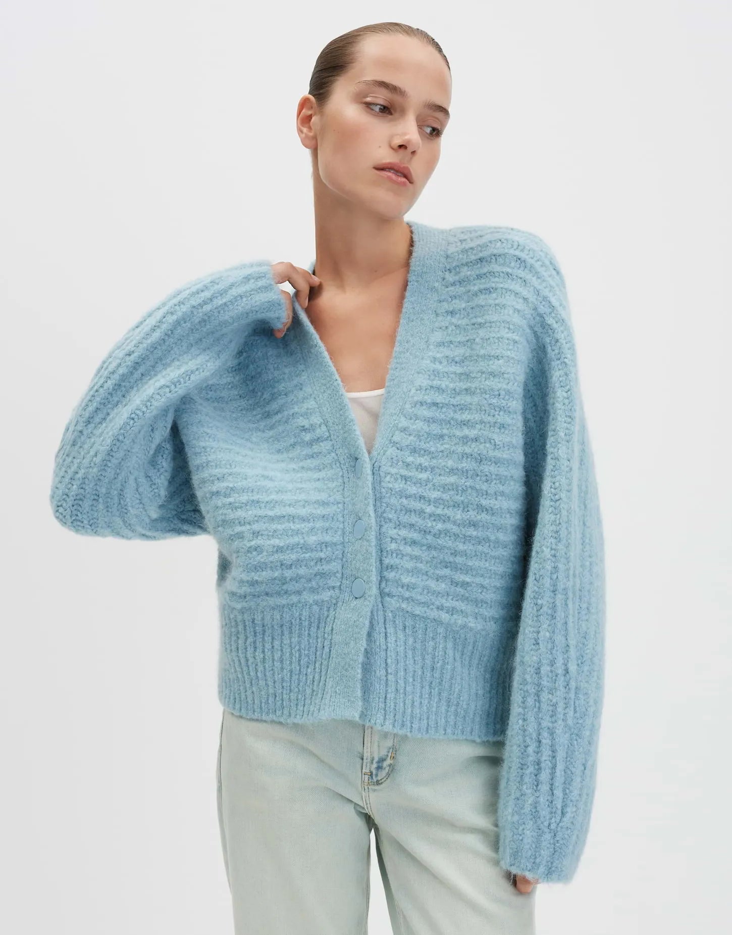 Someday Damen Cardigan blau