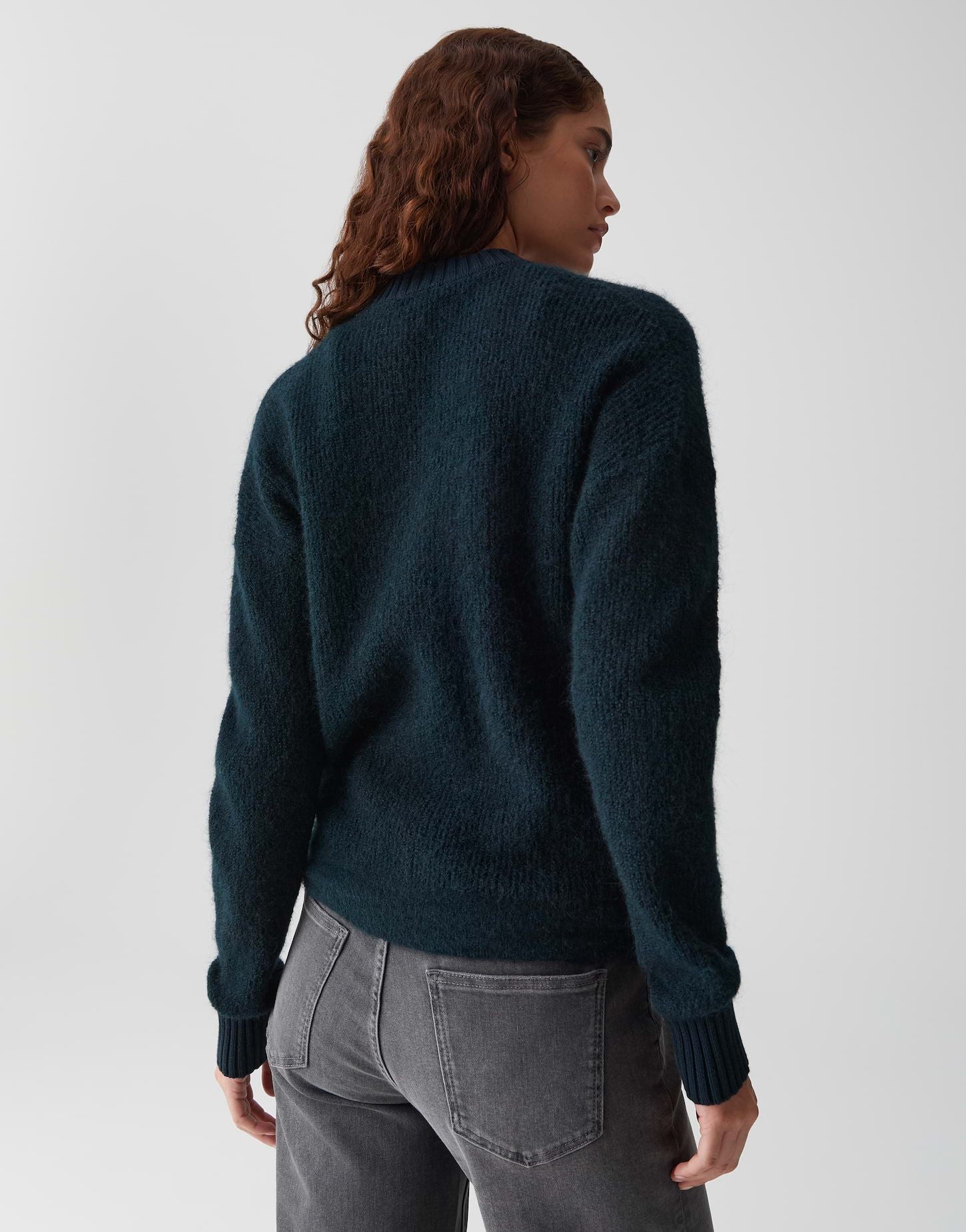 Opus Damen Strickjacke blau