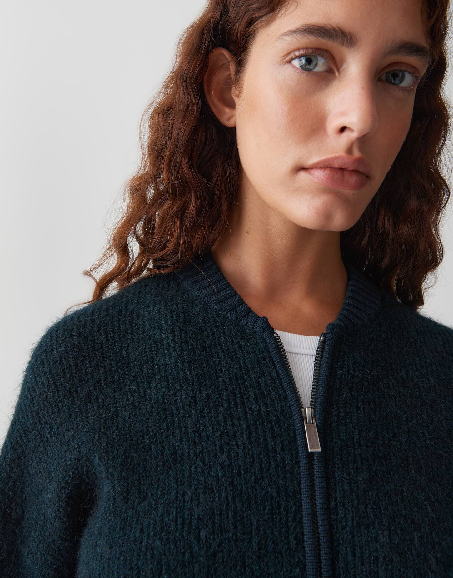 Opus Damen Strickjacke blau