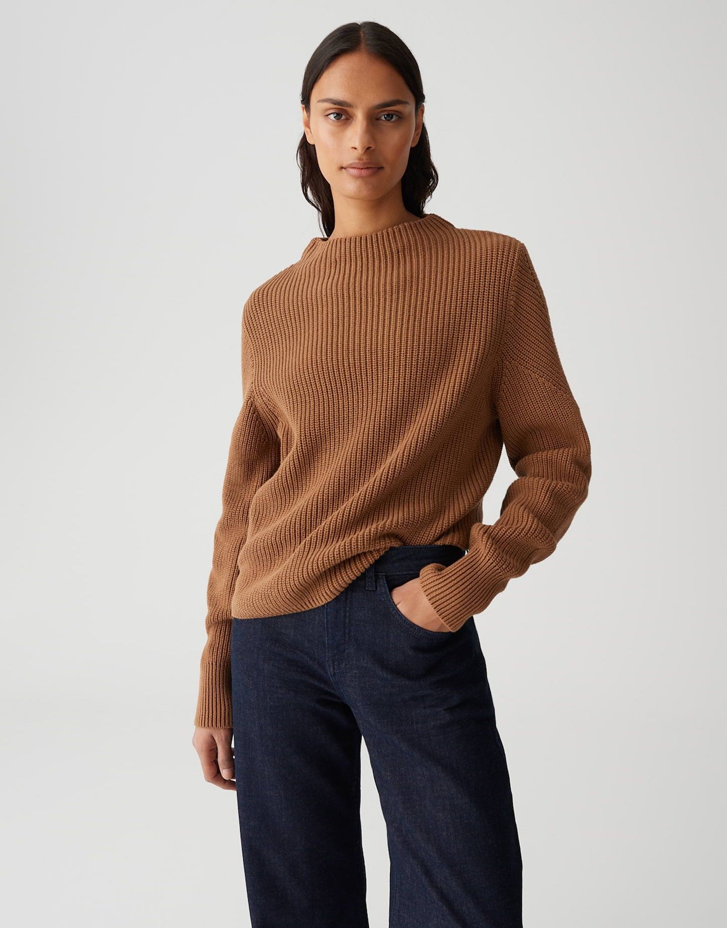 Opus Damen Pullover braun