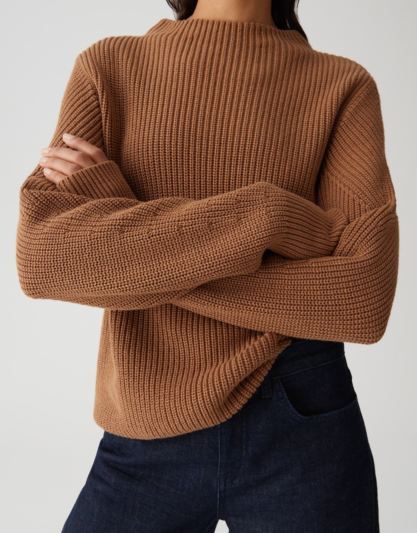 Opus Damen Pullover braun