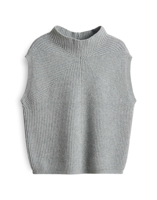 Opus Damen Strickweste grau
