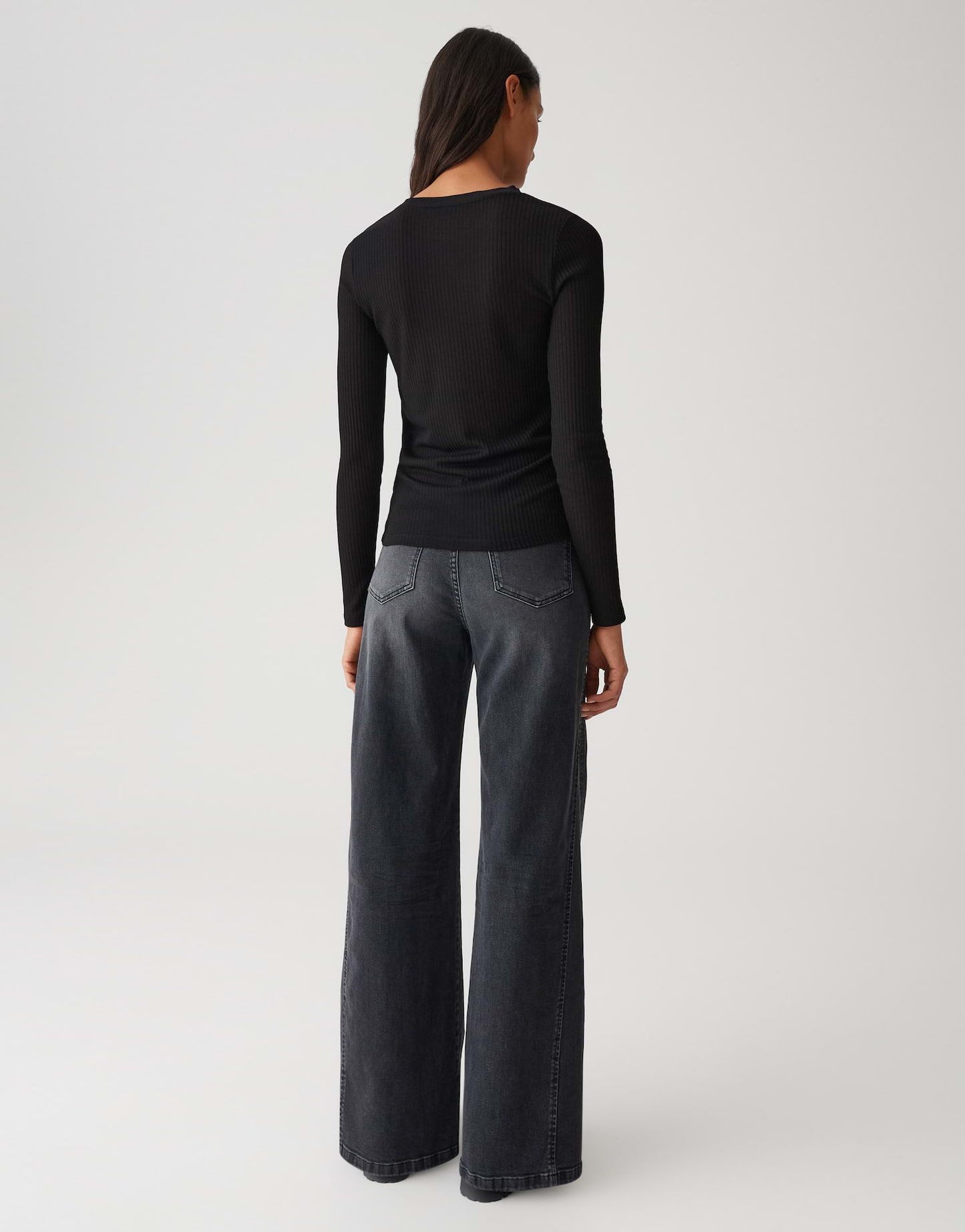 Opus Damen Shirt Sumelika schwarz
