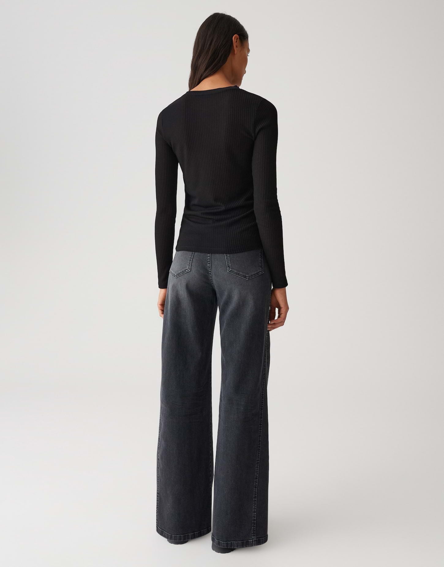 Opus Damen Shirt Sumelika schwarz