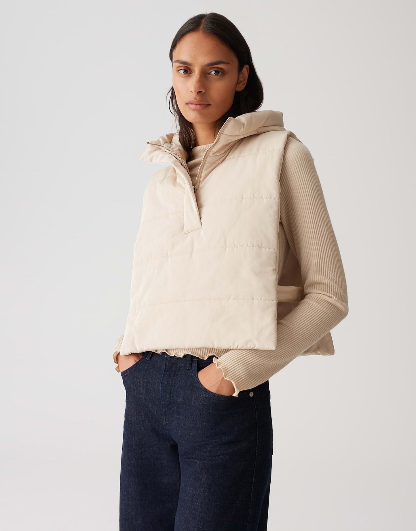 Opus Damen Weste Ambina cape beige