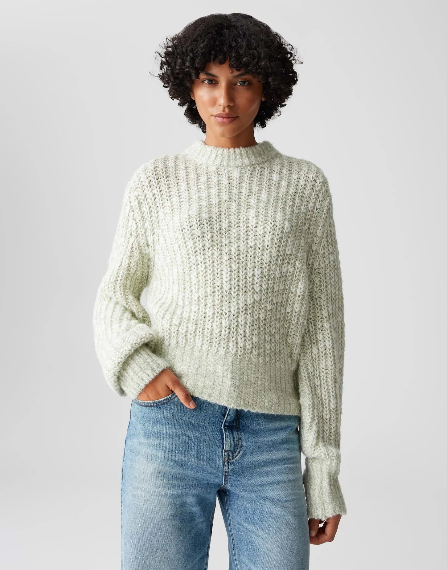 Opus Damen Pullover grün