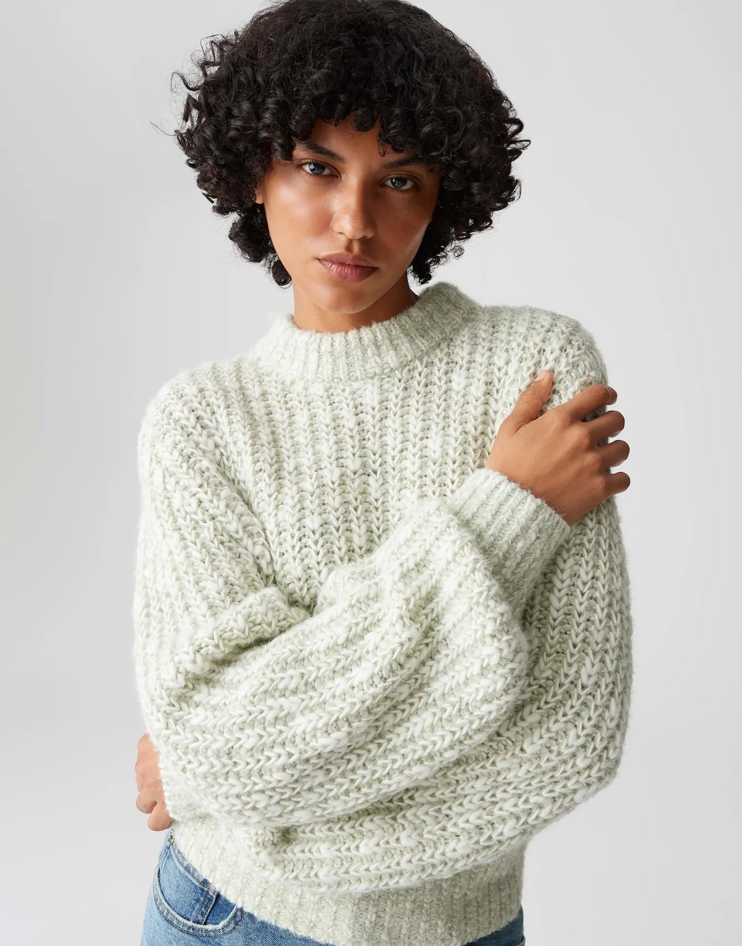 Opus Damen Pullover grün
