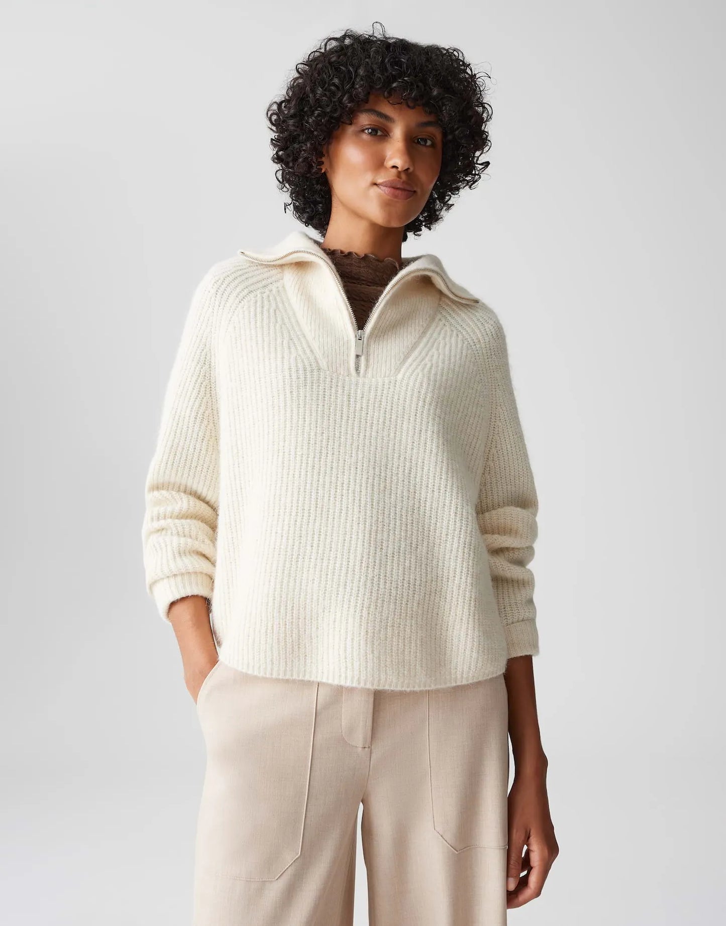 Opus Damen Pullover creme