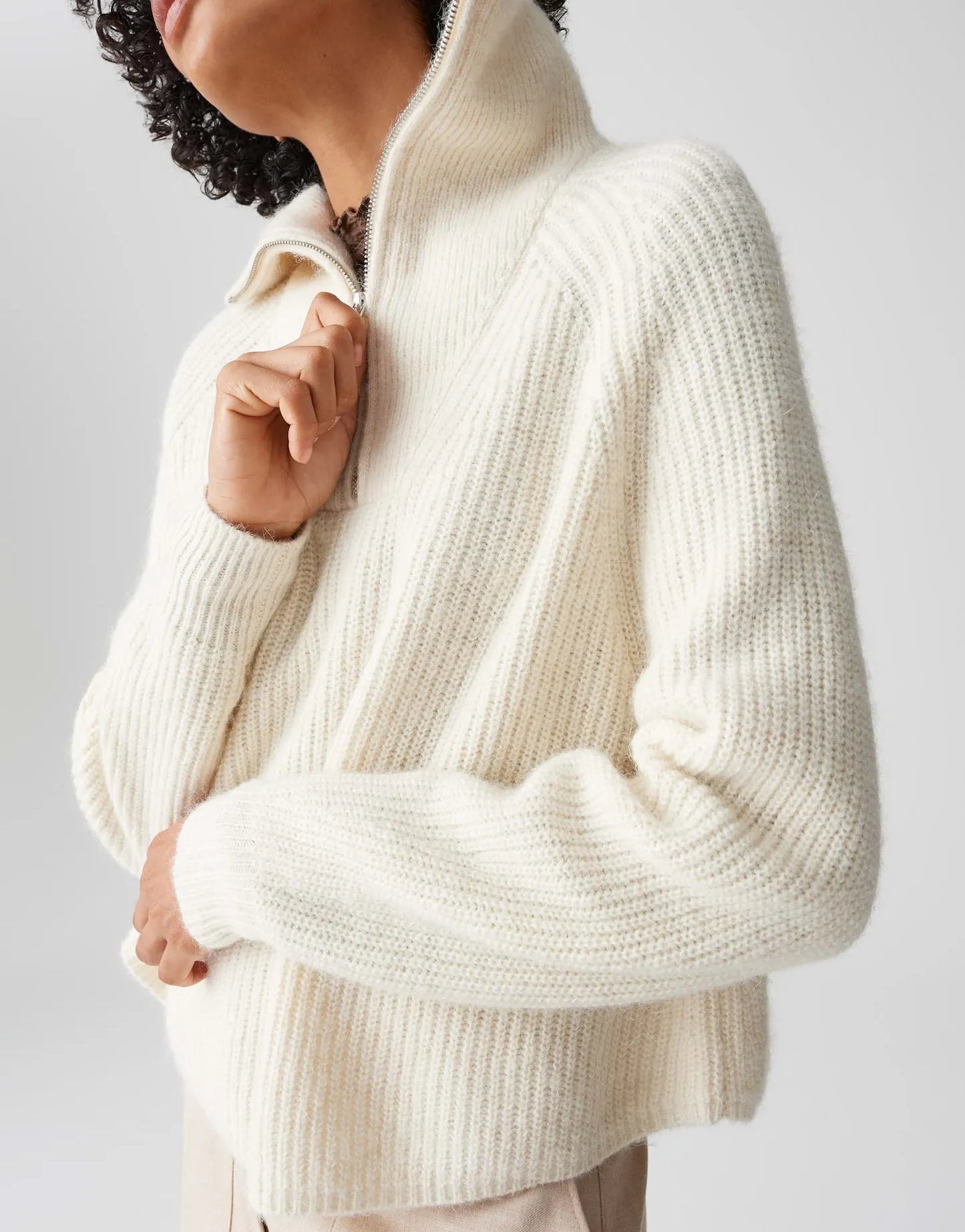 Opus Damen Pullover creme