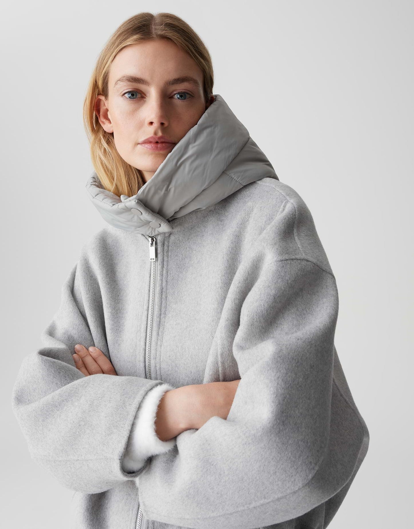 Opus Damen Sweatjacke grau