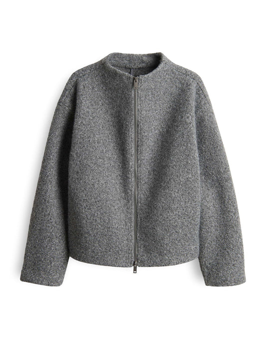 Opus Damen Jacke Hurlie 40 grau