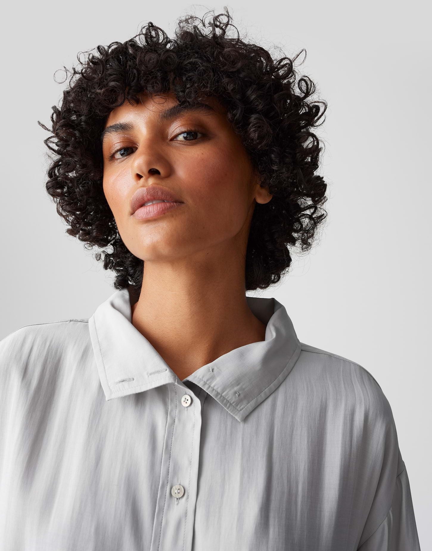 Opus Damen Bluse Fayra grau