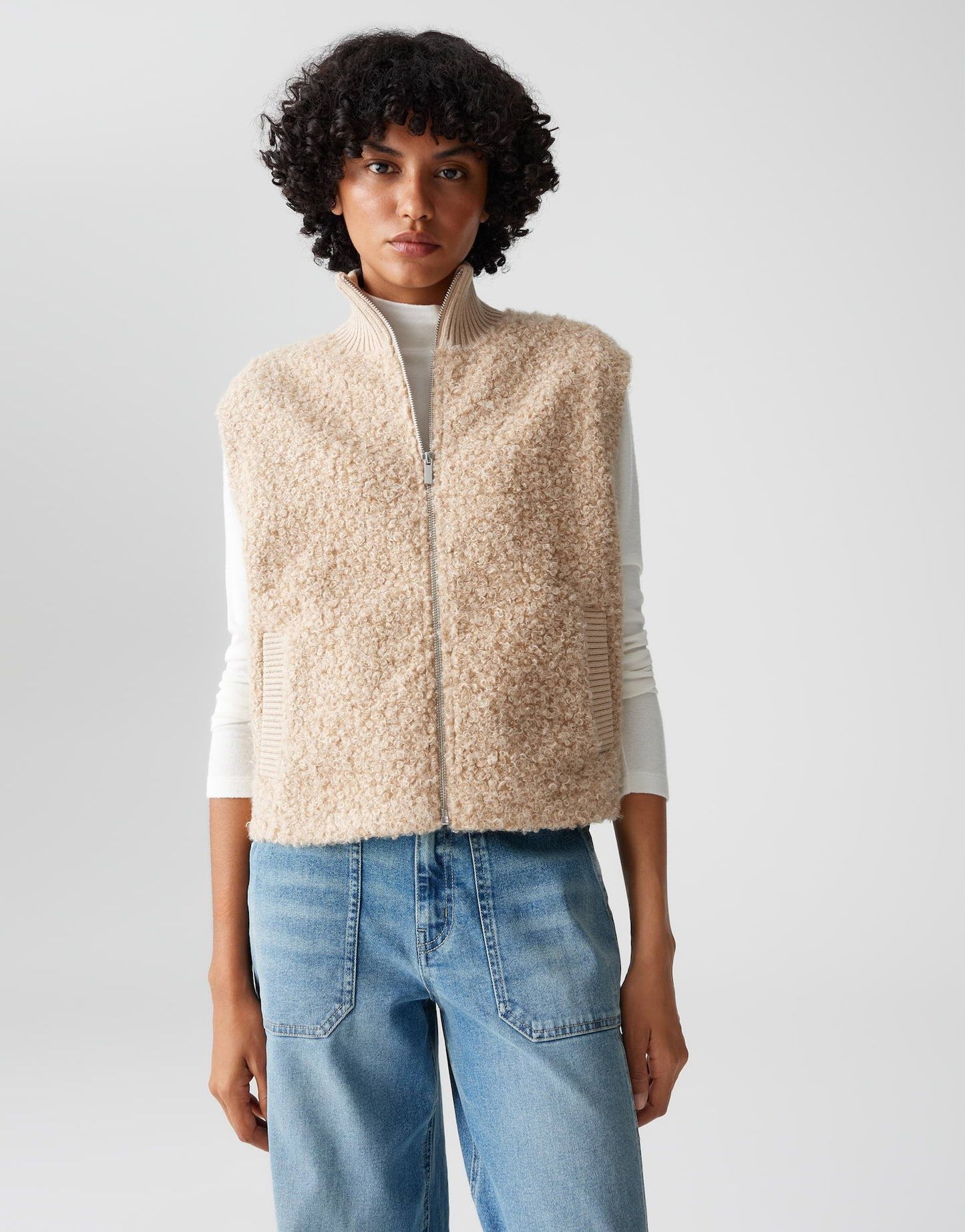 Opus Damen Weste beige