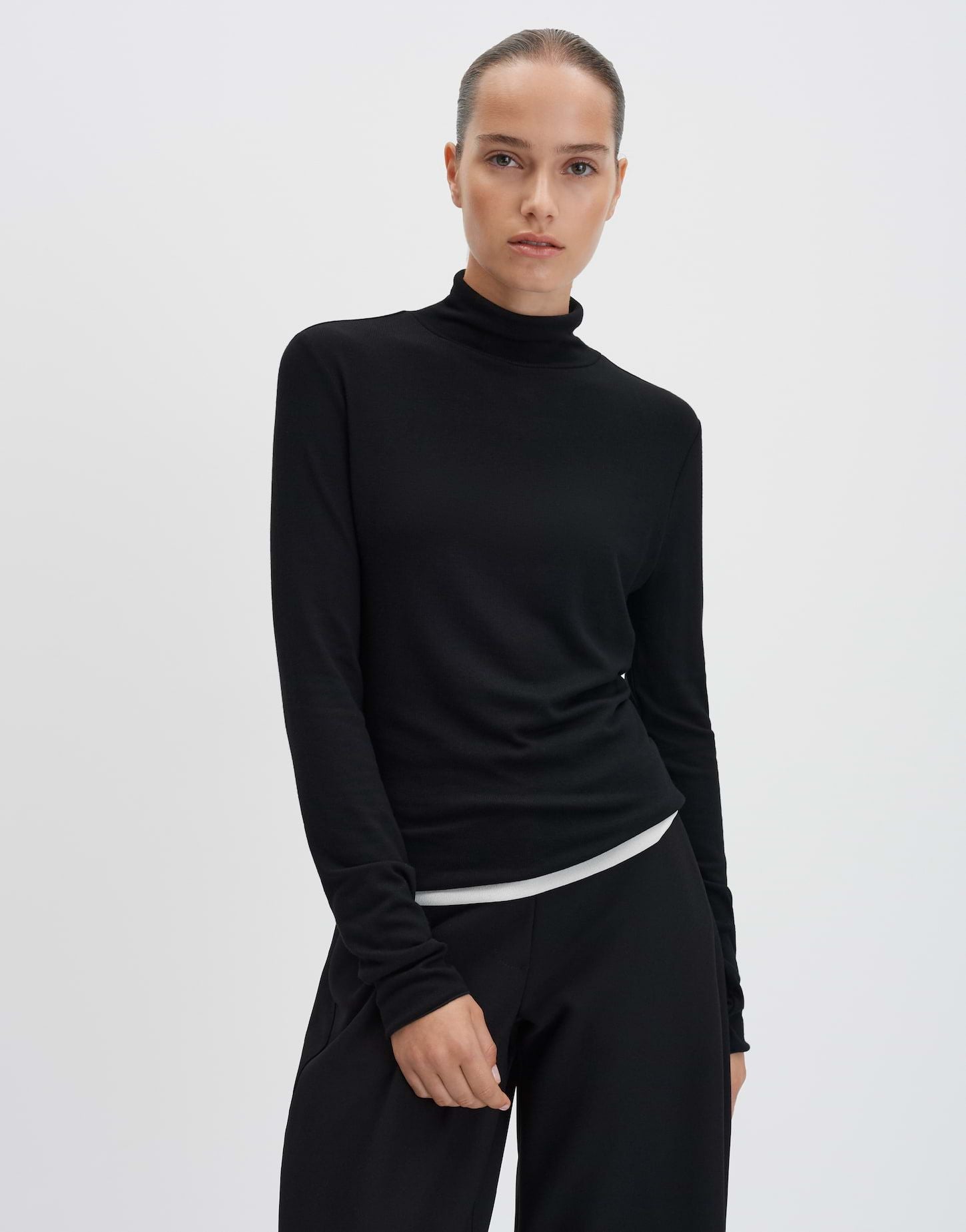 someday Damen Rollkragenshirt Kirosie soft schwarz