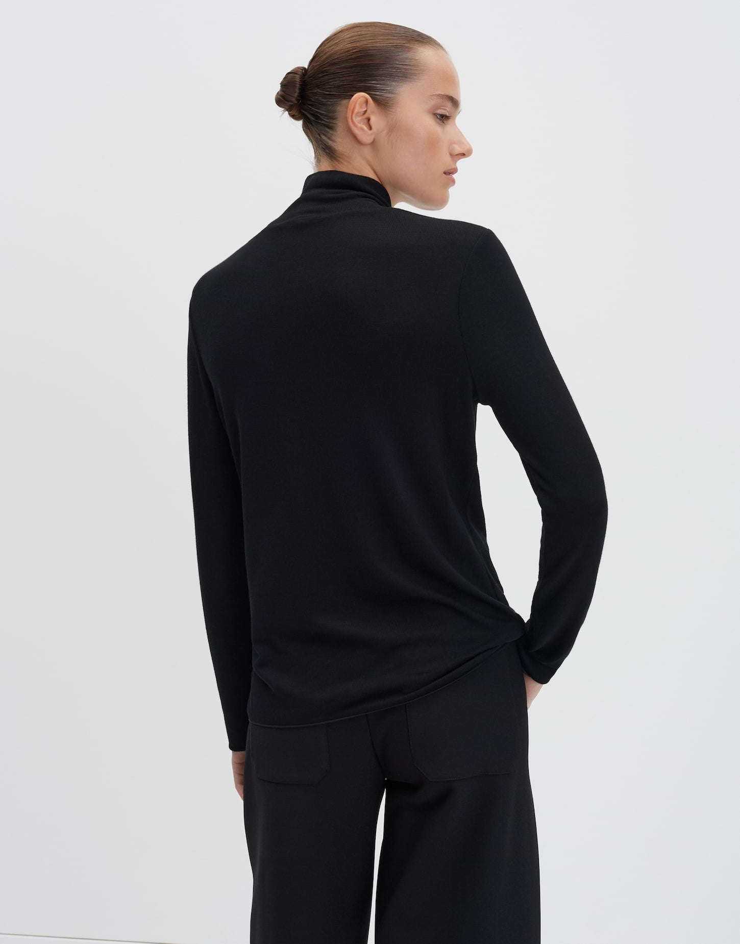 someday Damen Rollkragenshirt Kirosie soft schwarz