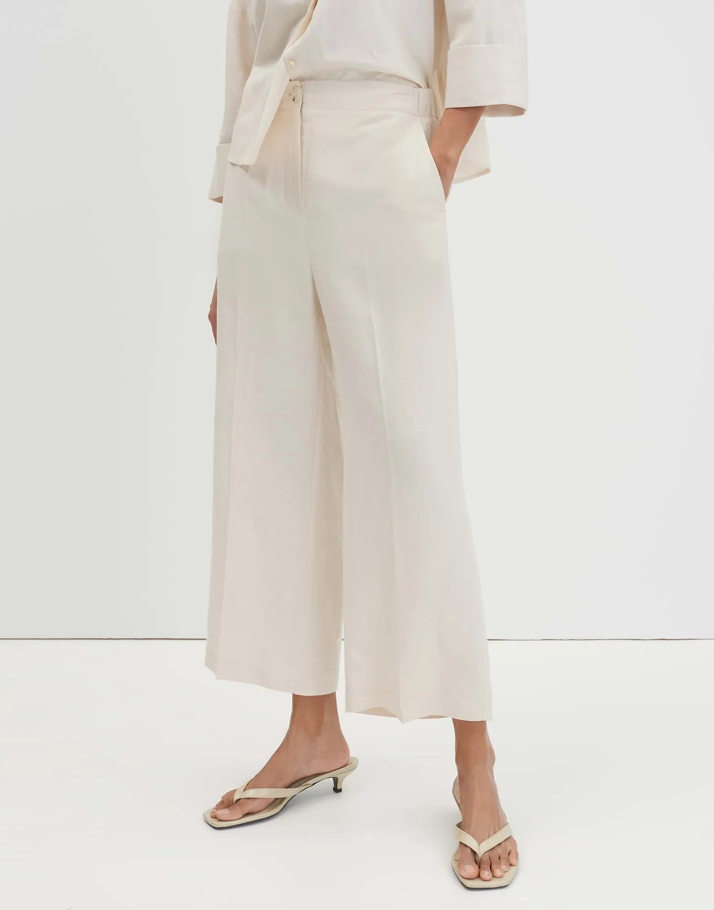 someday – Someday Damen Hose Celino cropped linen